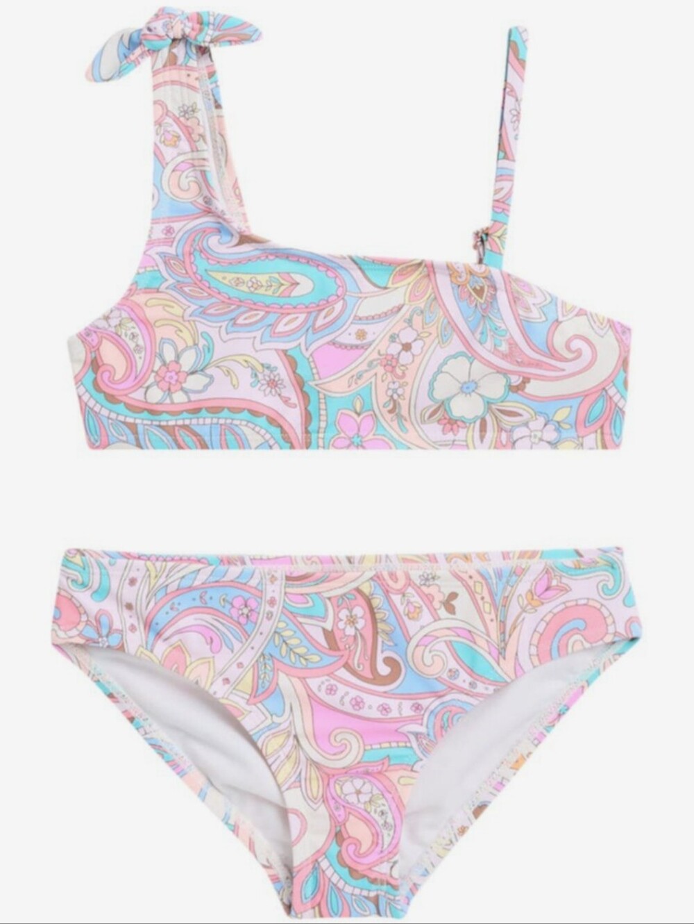 Raisins Santori Girls Asymmetrical Bralette Bikini Set NWOT size 14